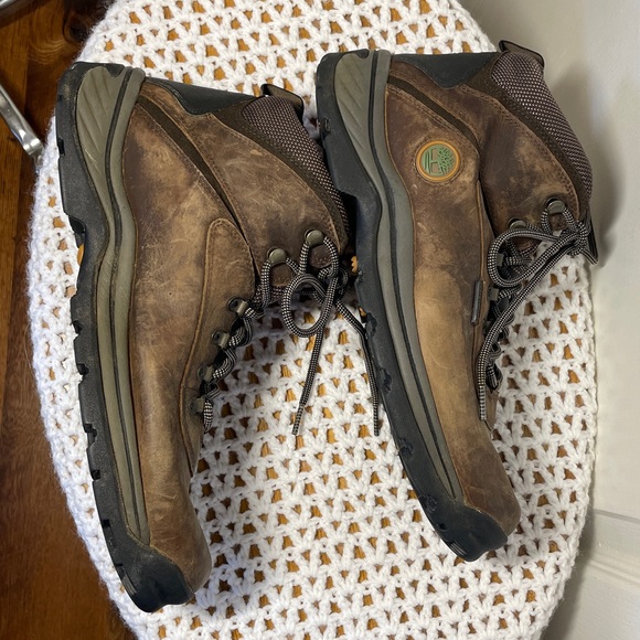 Timberland White Ledge Hiking Boots WP Mid-Cut Ankle Brown Black Waterproof 12 W - Picture 8 of 17